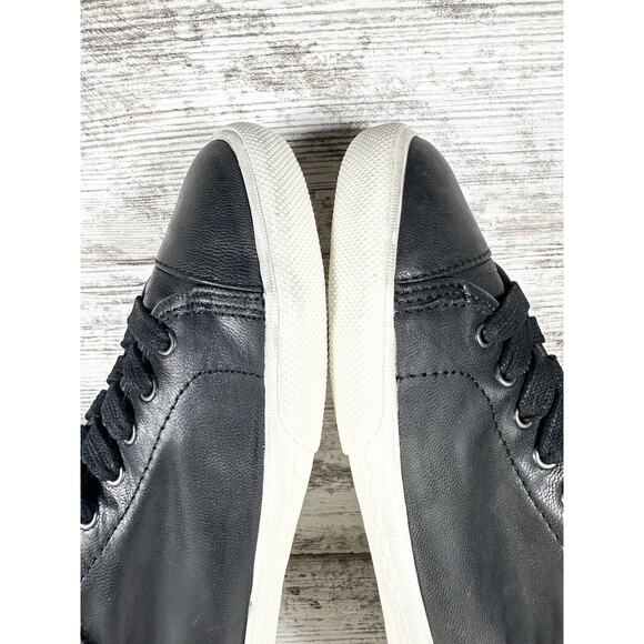 Women's Frye Mindy Low Black Leather Lace Up Sneakers Sz 7M - Picture 9 of 12
